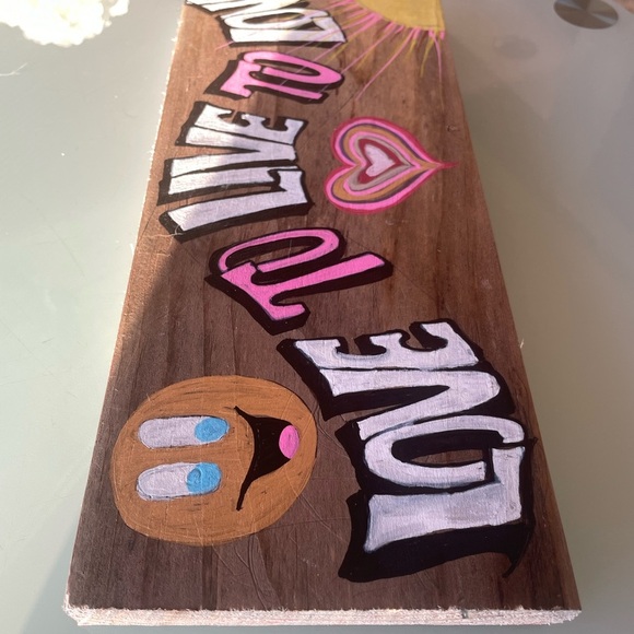 A Lil Inspiration - Great to Decorate Any Place - Custom Hand Painted Wood Sign - Picture 2 of 3